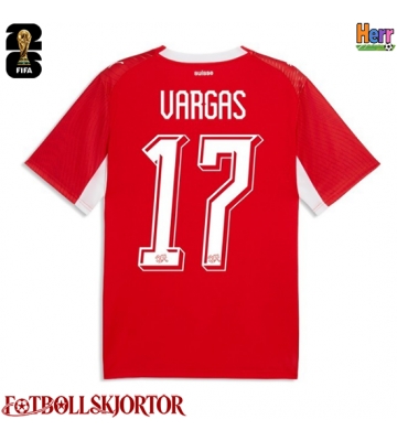 Schweiz Ruben Vargas #17 Hemmatröja VM 2026 Kortärmad